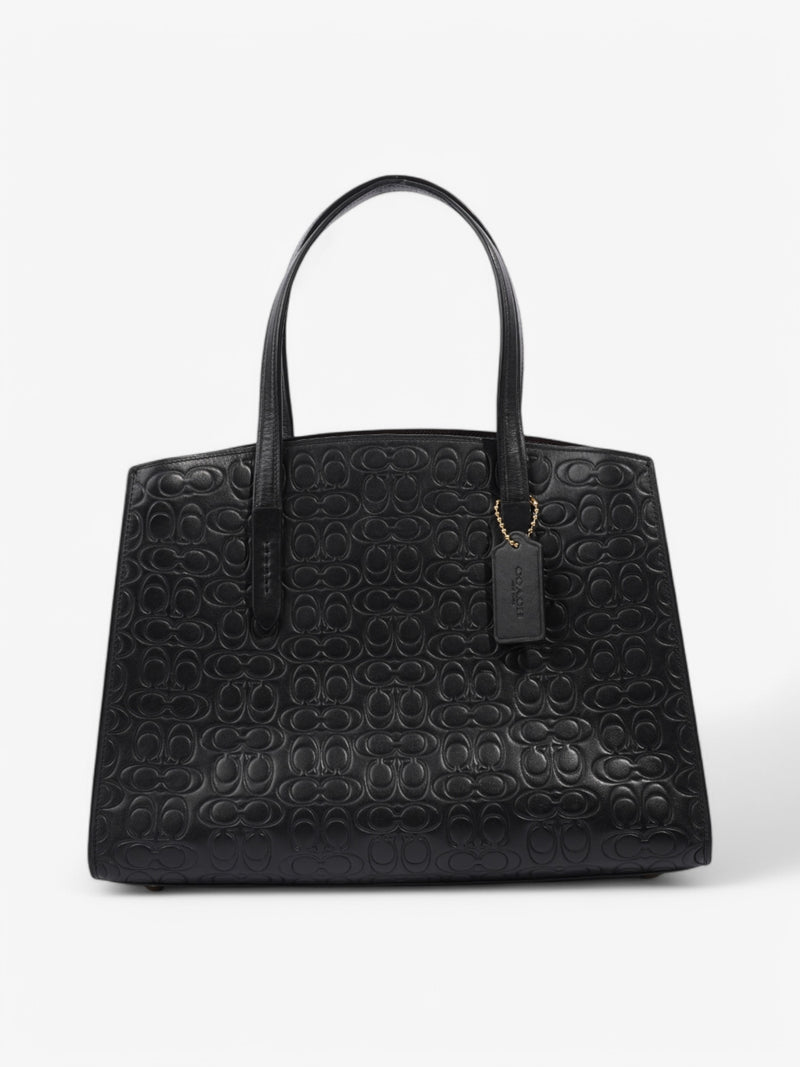  Coach Charlie Carryall Black Leather