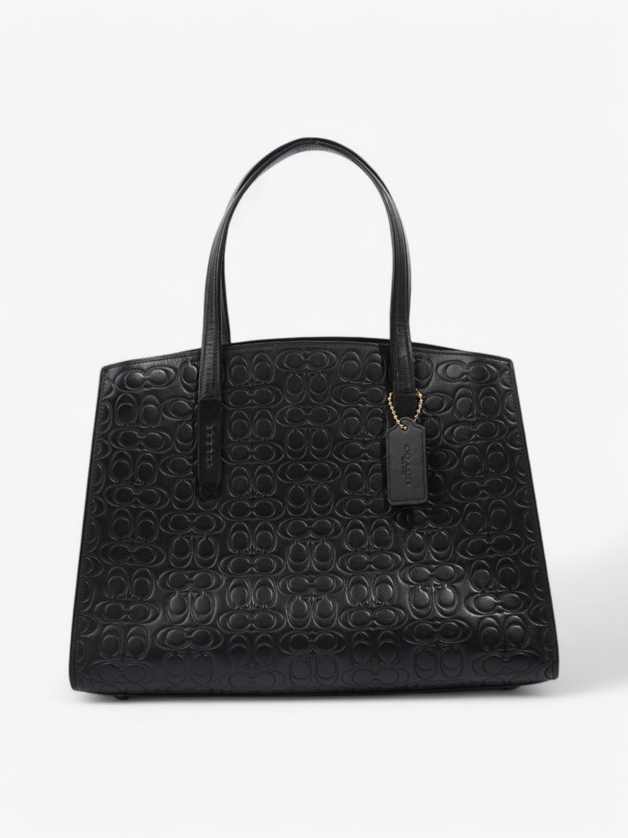 Coach Charlie Carryall Black Leather Image 1