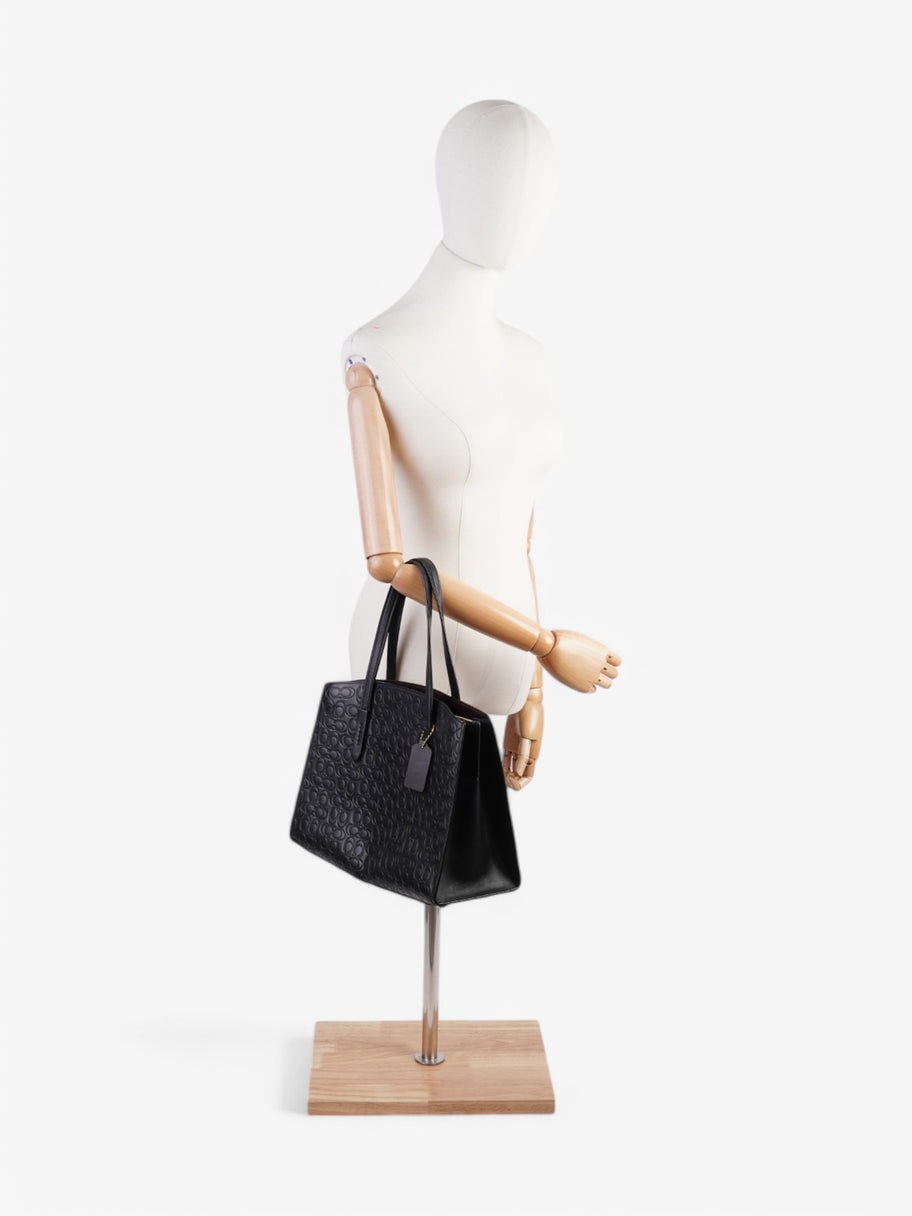 Coach Charlie Carryall Black Leather Image 2