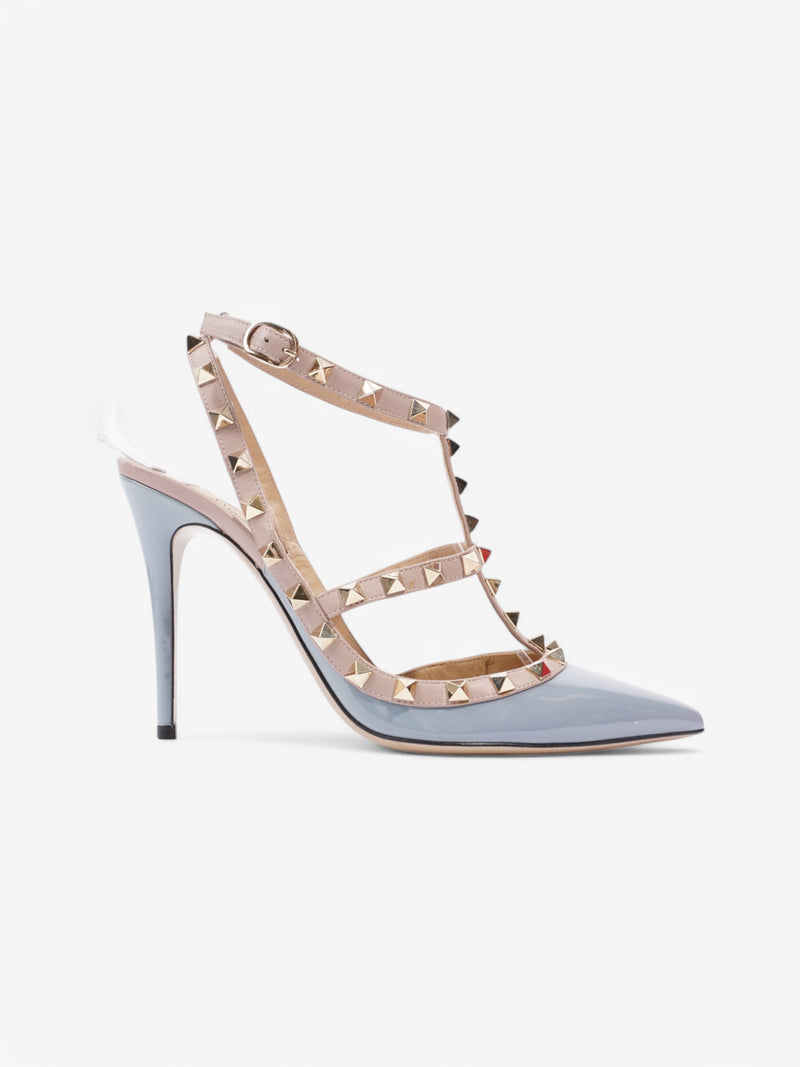  Valentino Rockstud Heels 100 Light blue / Nude Patent Leather EU 39.5 UK 6.5
