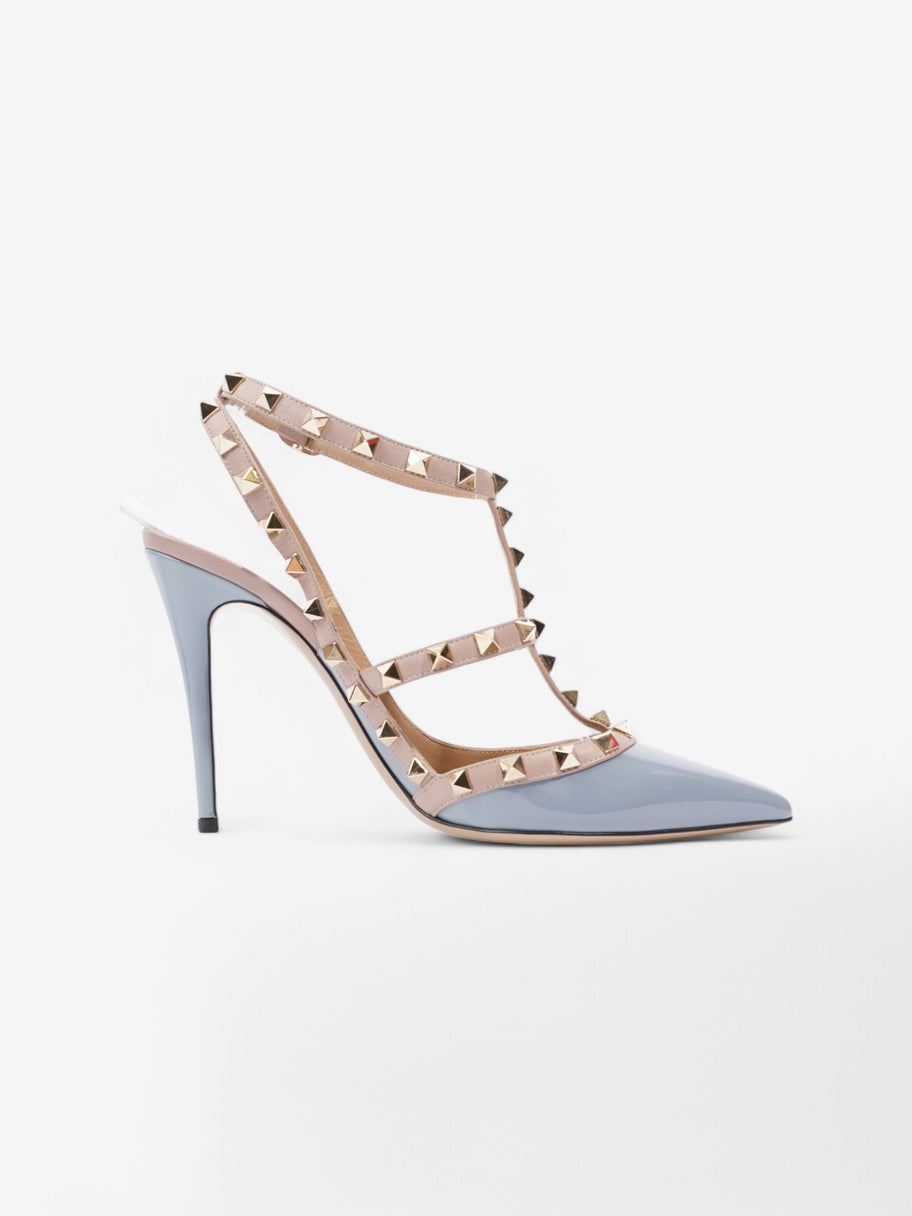 Valentino Rockstud Heels 100 Light blue / Nude Patent Leather EU 39.5 UK 6.5 Image 4
