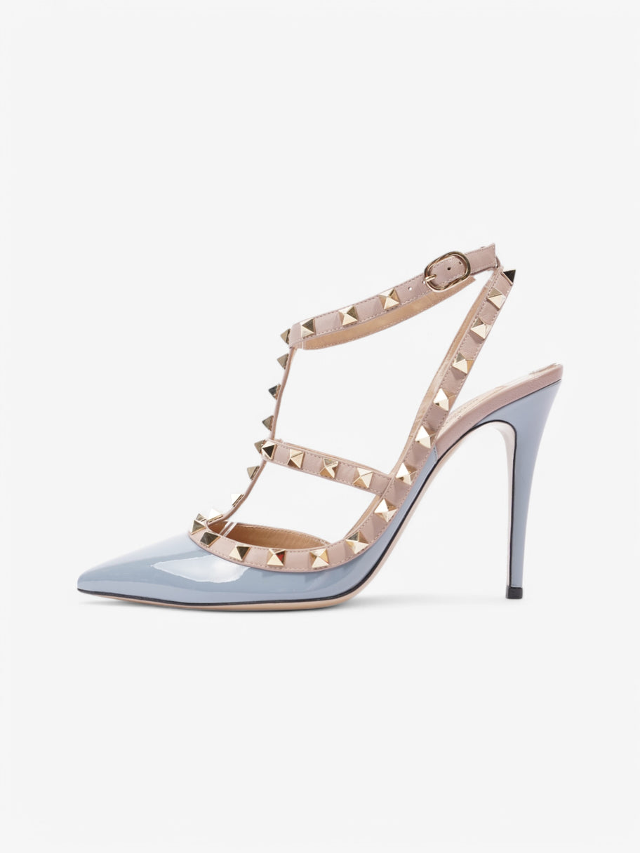 Valentino Rockstud Heels 100 Light blue / Nude Patent Leather EU 39.5 UK 6.5 Image 5