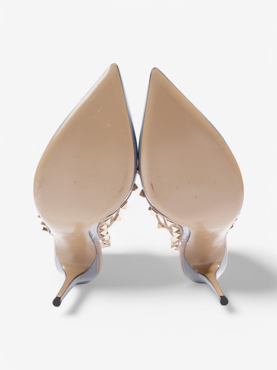 Valentino Rockstud Heels 100 Light blue / Nude Patent Leather EU 39.5 UK 6.5 Image 7