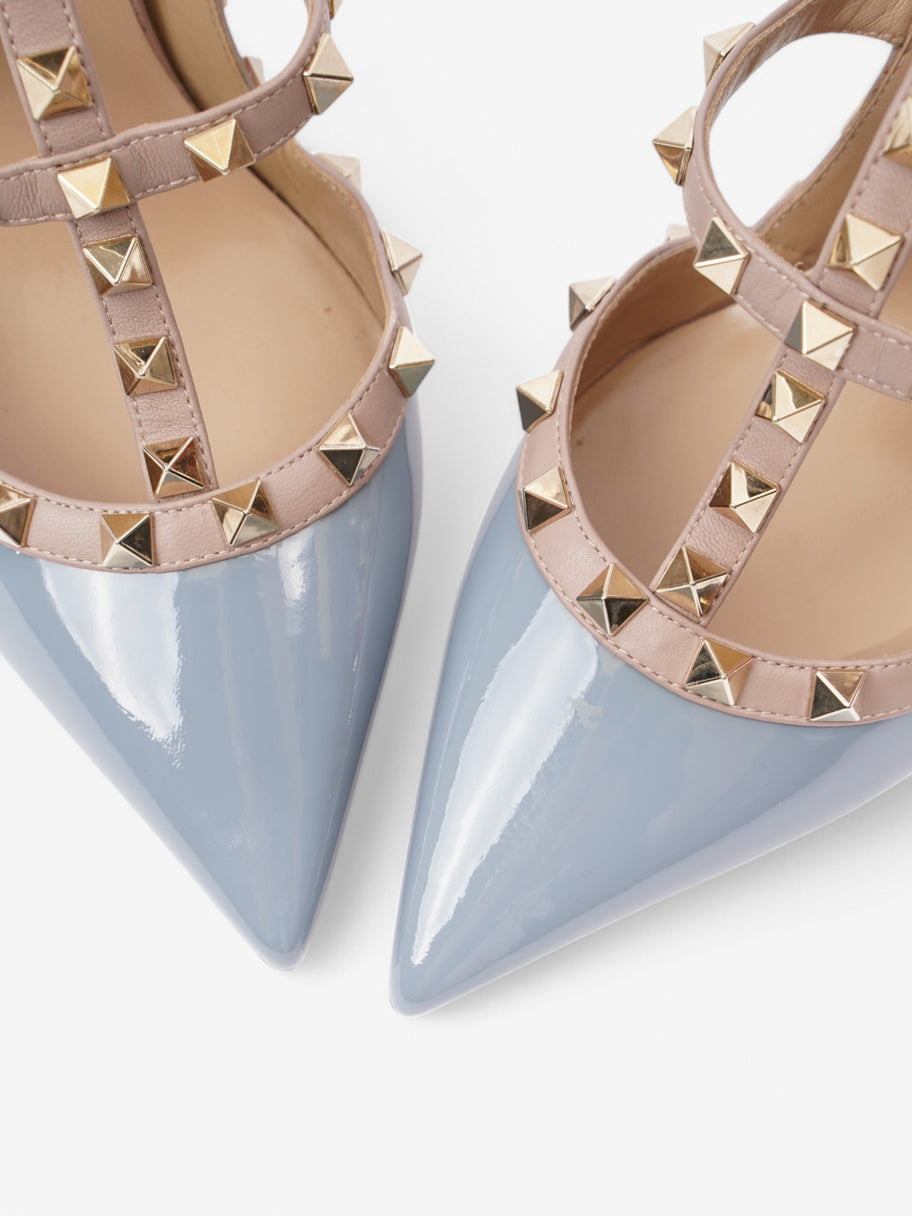 Valentino Rockstud Heels 100 Light blue / Nude Patent Leather EU 39.5 UK 6.5 Image 8