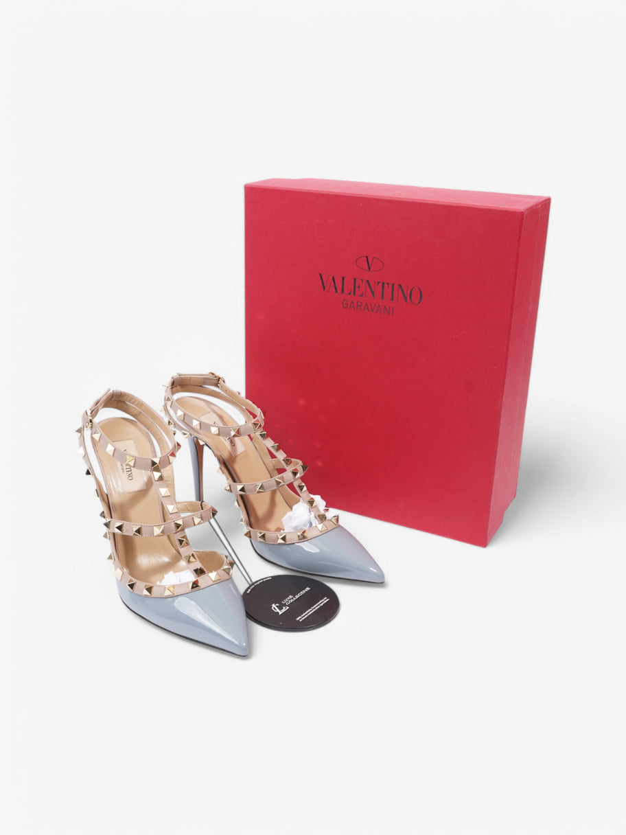 Valentino Rockstud Heels 100 Light blue / Nude Patent Leather EU 39.5 UK 6.5 Image 9