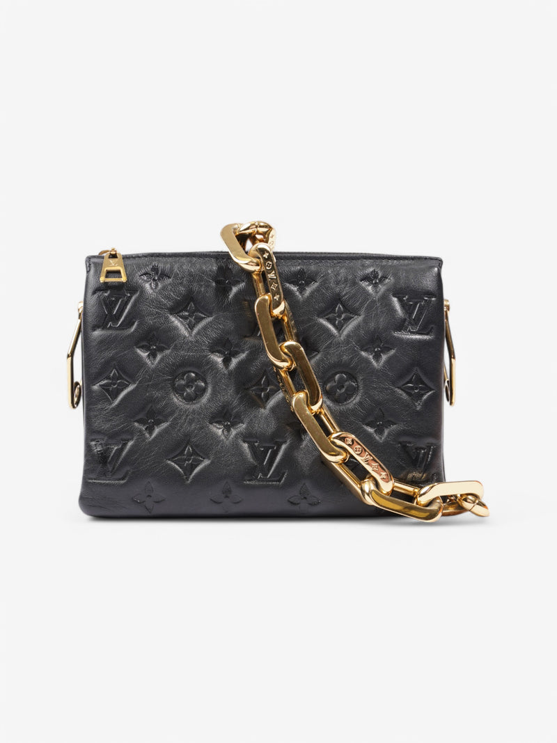  Louis Vuitton Coussin Black Lambskin Leather BB