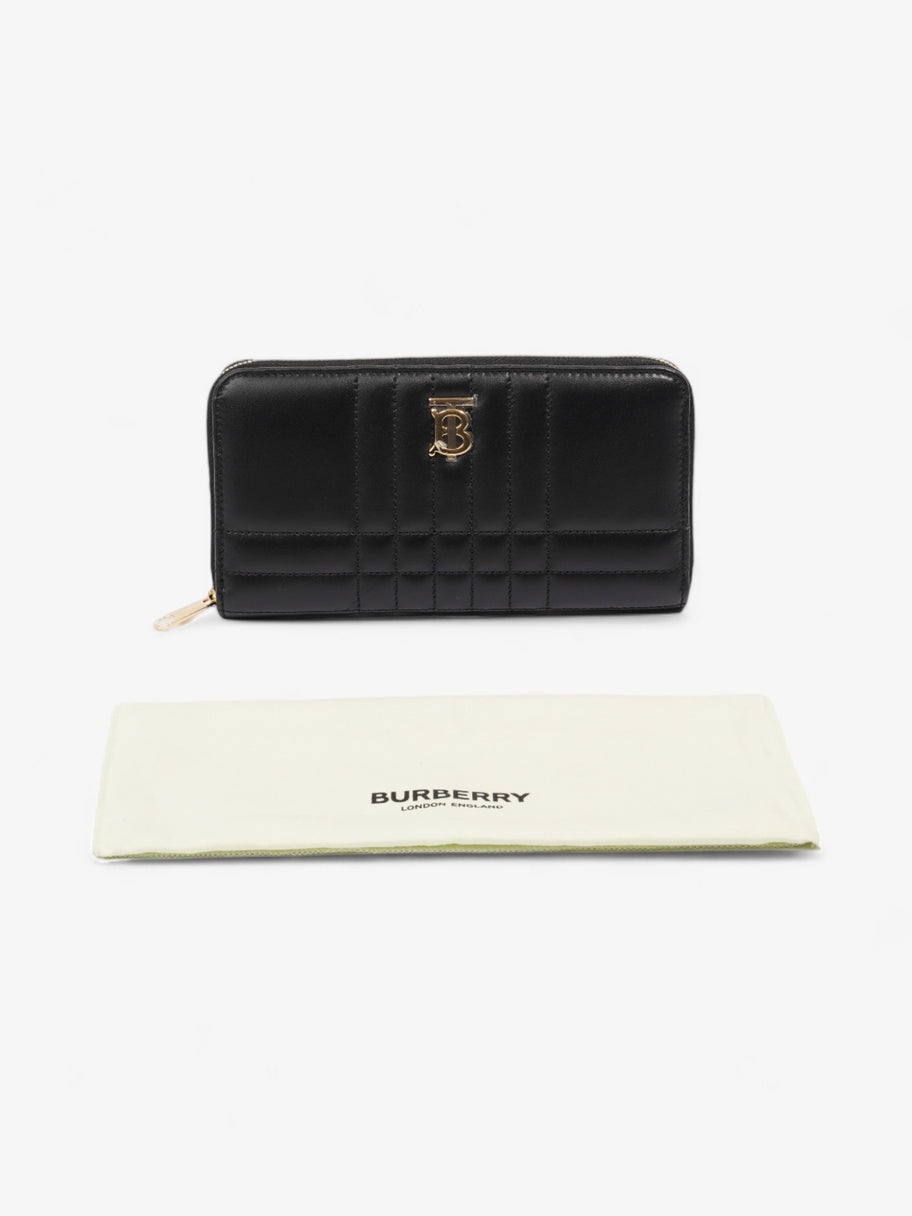 Burberry Lola Zip Wallet Black / Gold Leather Large Image 6