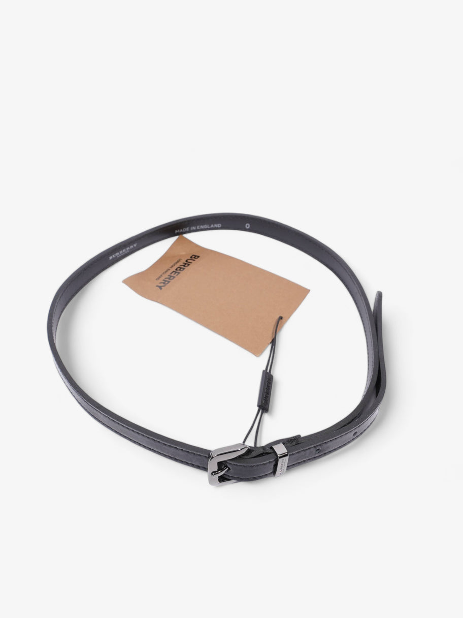 Burberry Thin Buckle Belt Black Patent Leather 70cm Image 2