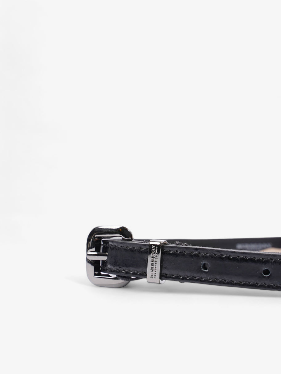 Burberry Thin Buckle Belt Black Patent Leather 70cm Image 3