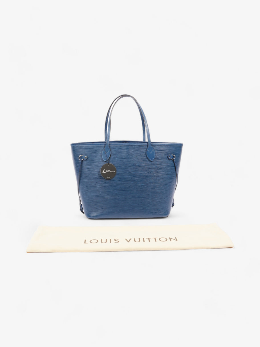 Louis Vuitton Neverfull MM Cobalt Blue Epi Leather Image 8