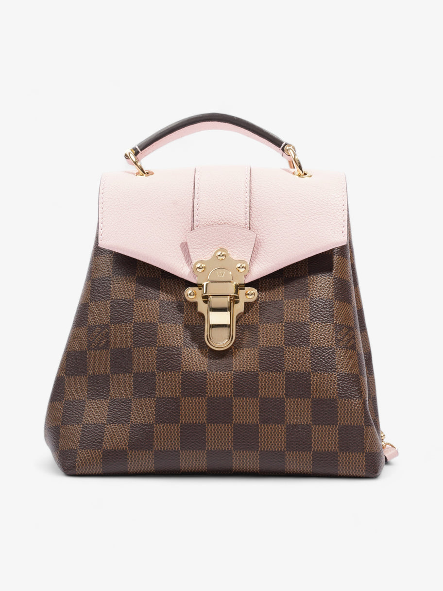 Louis Vuitton Clapton Backpack Damier Ebene / Pink Coated Canvas Image 1