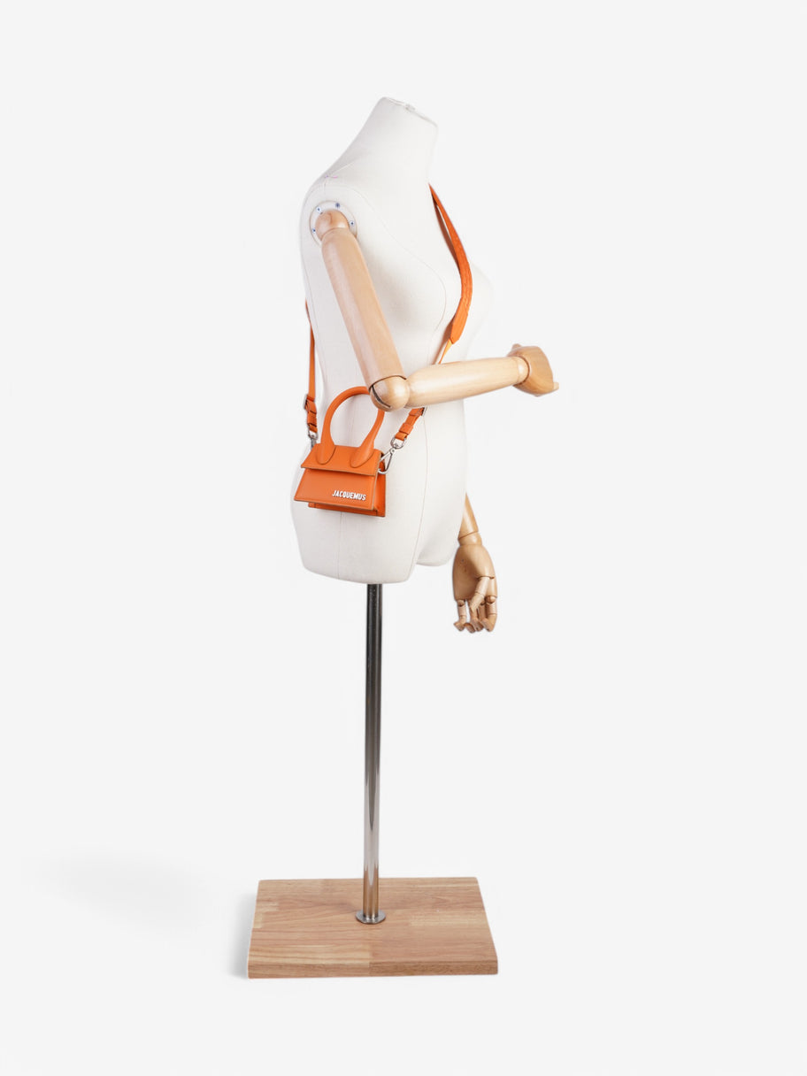 Jacquemus Le Chiquito Hommes Orange Leather Mini Image 2