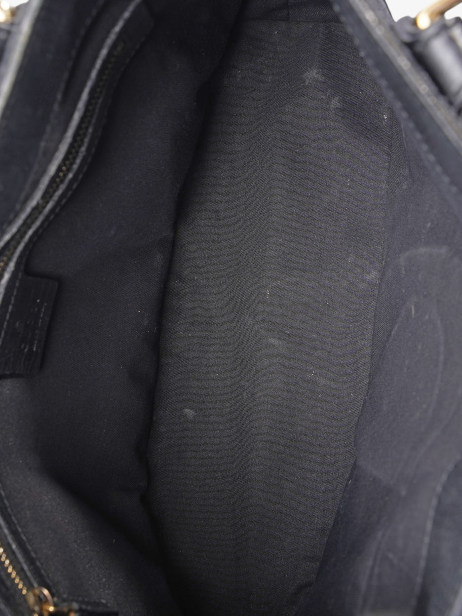 Gucci Sherry GG Horsebit Bag Black Canvas Image 8