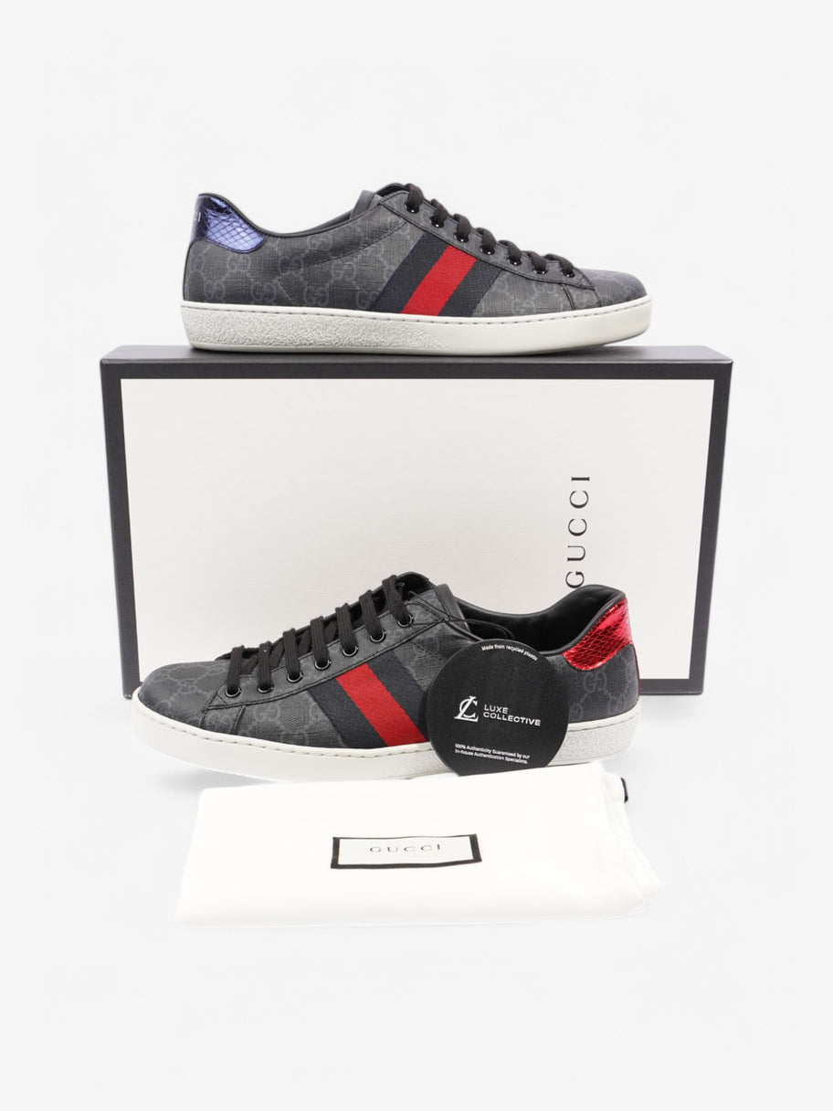 Gucci Ace Black Coated Canvas EU 42.5 UK 8.5 Image 10