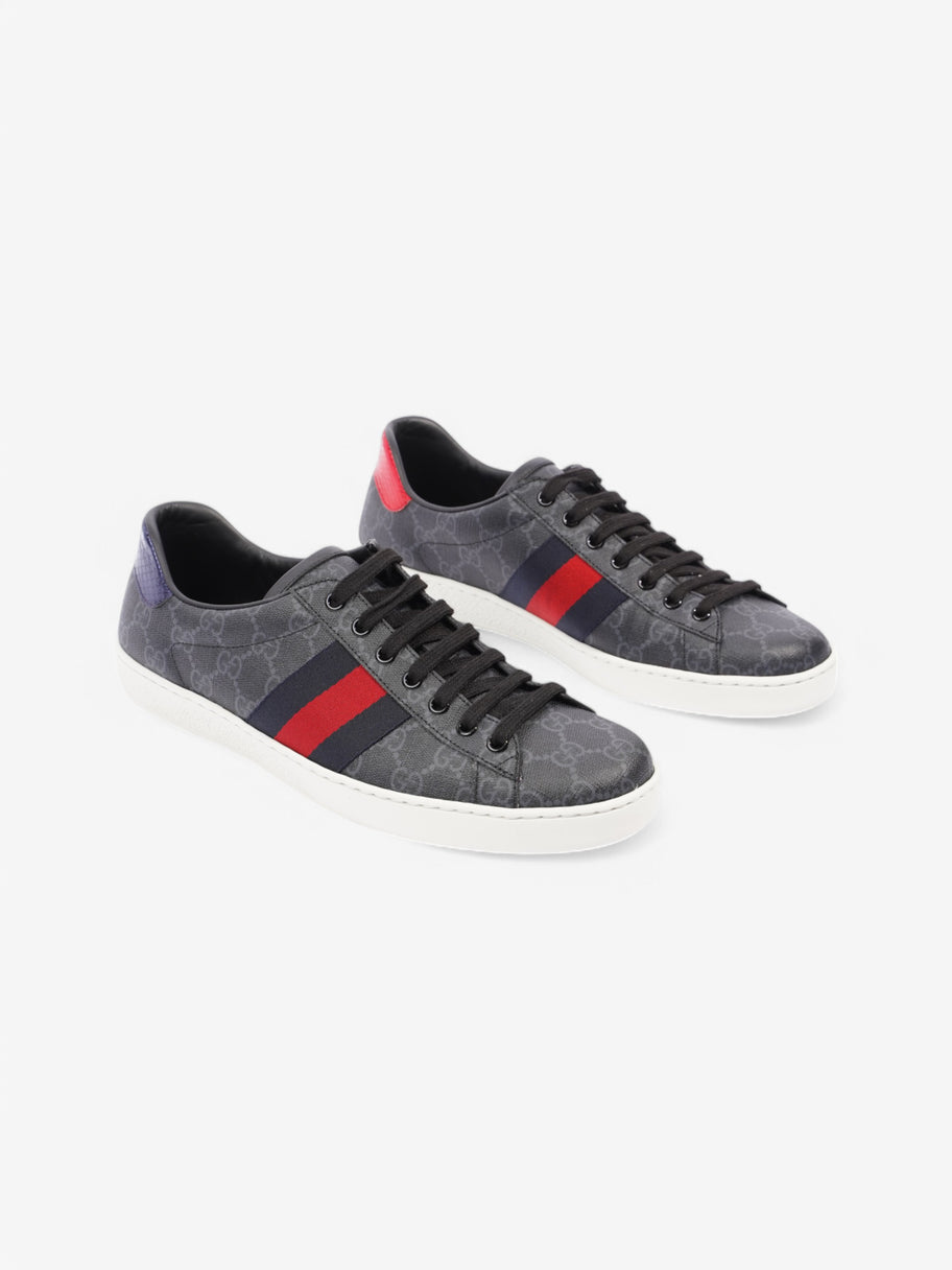 Gucci Ace Black Coated Canvas EU 42.5 UK 8.5 Image 2
