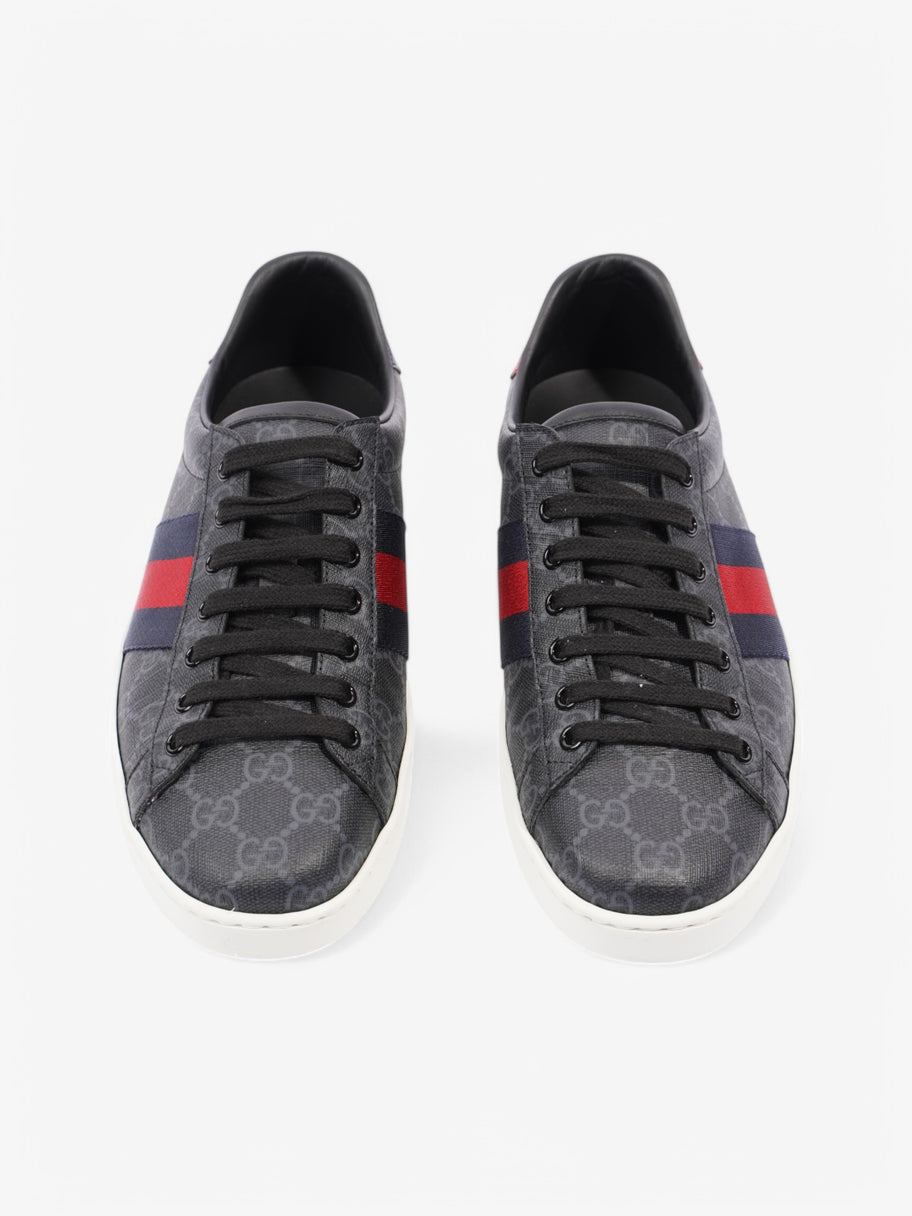 Gucci Ace Black Coated Canvas EU 42.5 UK 8.5 Image 8