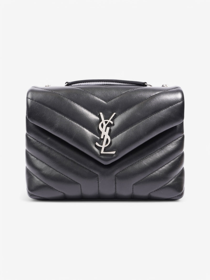  Saint Laurent Lou Lou Black Lambskin Leather Small