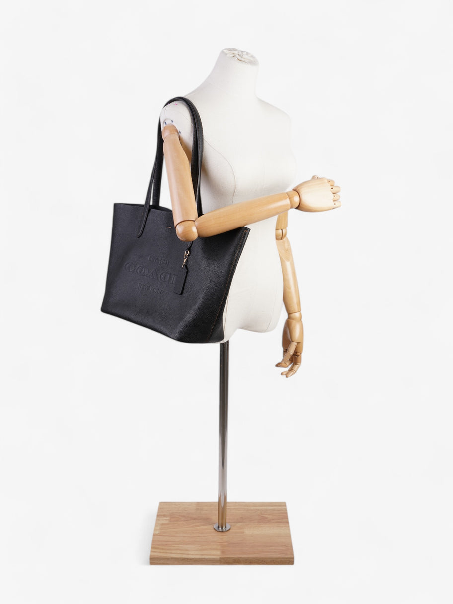 Coach Cameron Tote Black Grained Leather Image 2