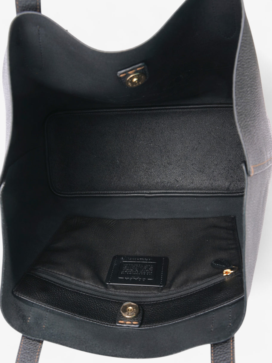 Coach Cameron Tote Black Grained Leather Image 8