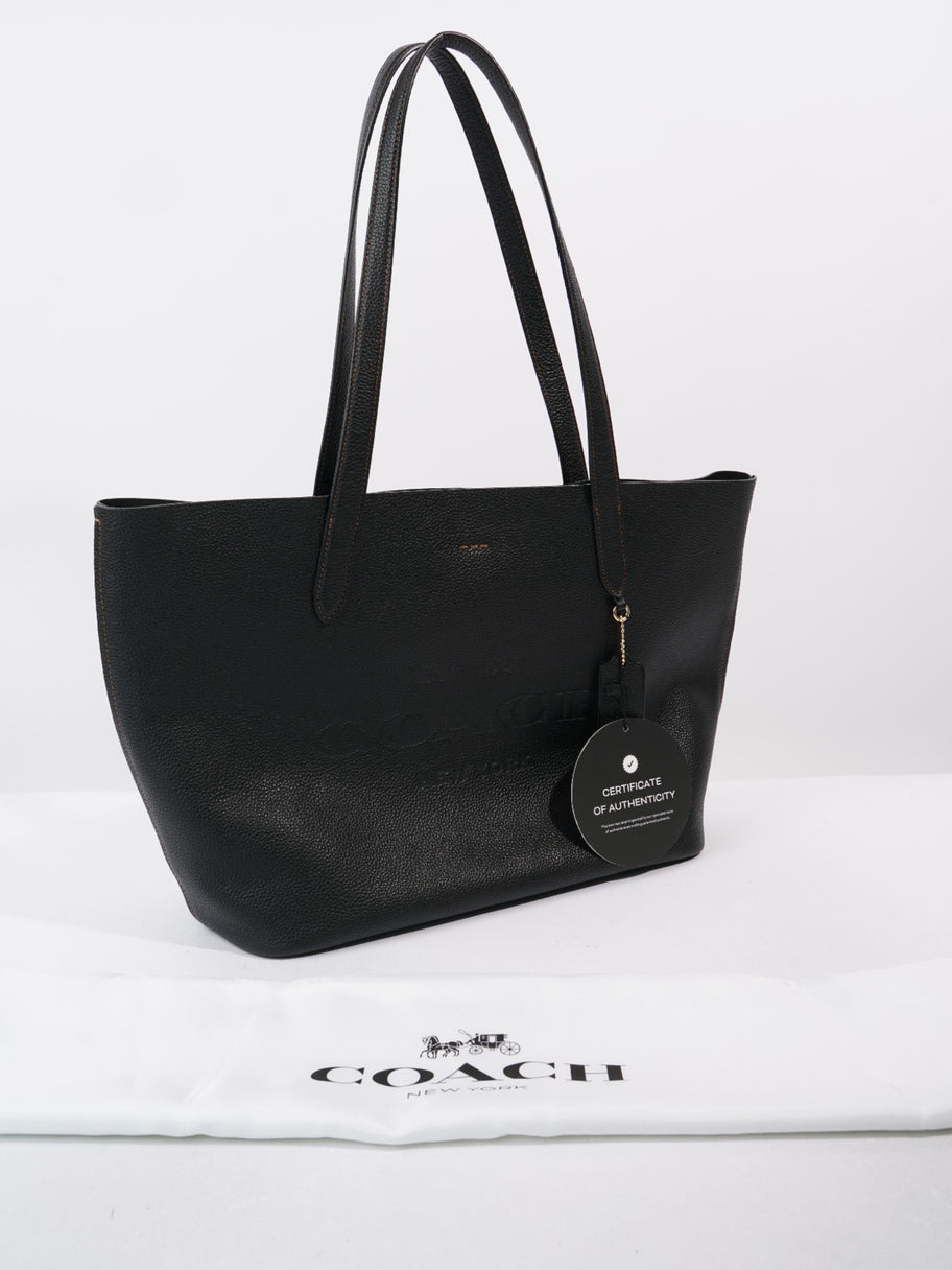 Coach Cameron Tote Black Grained Leather Image 9