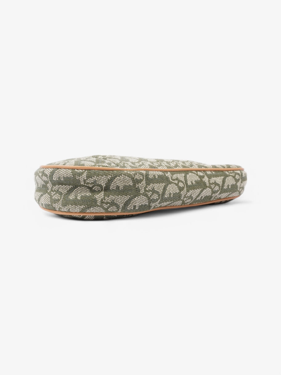 Christian Dior Saddle Pochette Green Canvas Mini Image 6