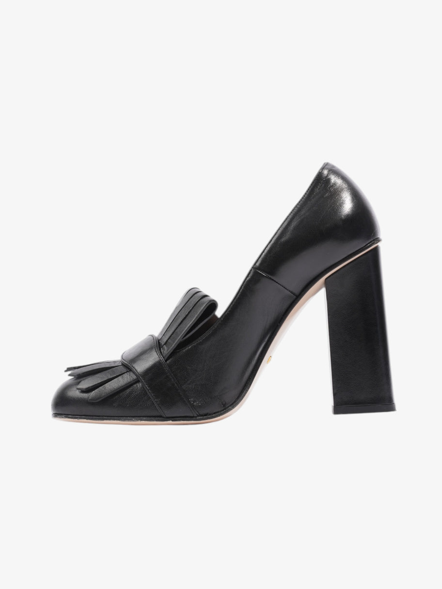 Gucci GG Marmont Heels 100 Black Leather EU 40 UK 7 Image 3