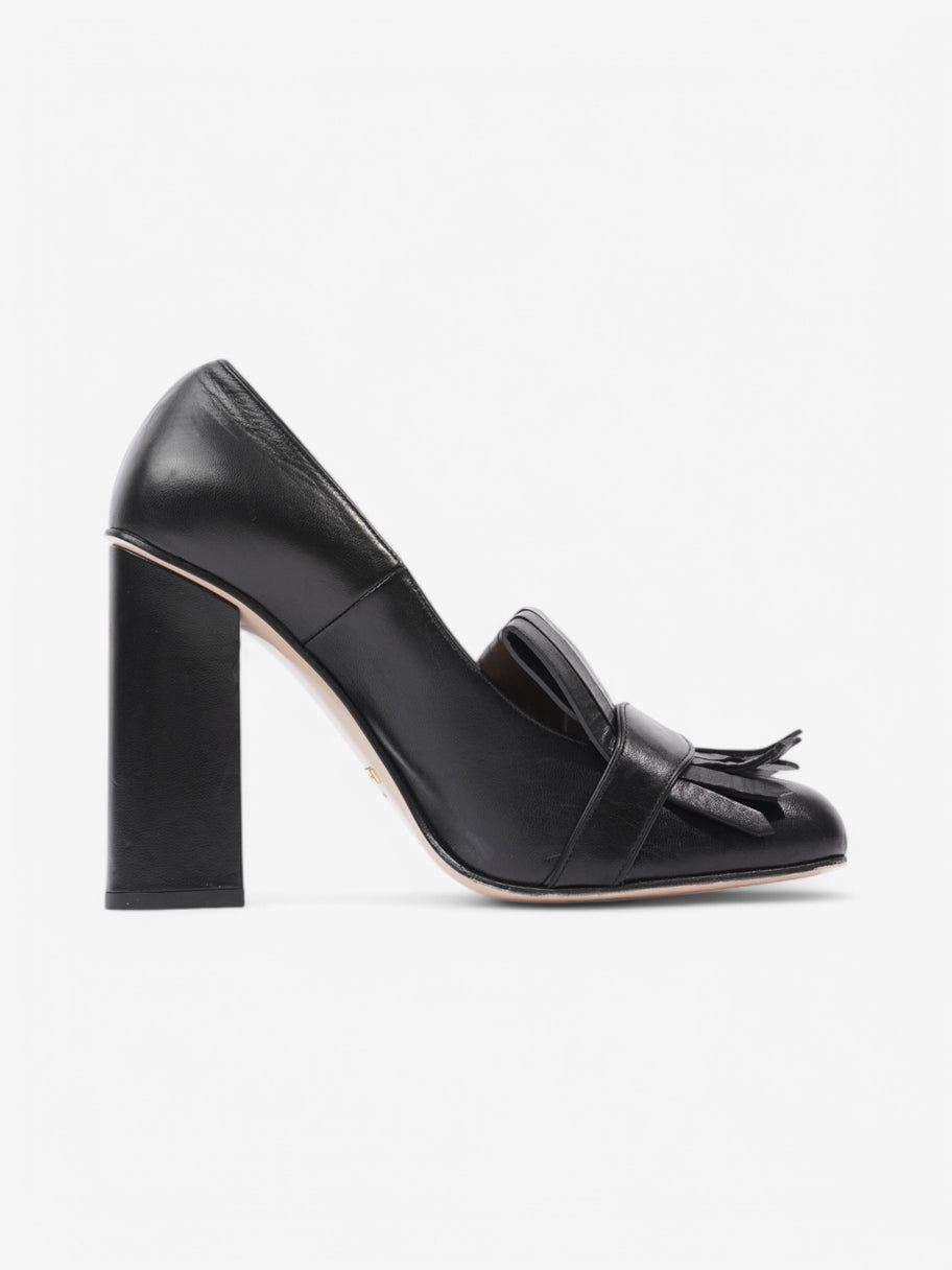 Gucci GG Marmont Heels 100 Black Leather EU 40 UK 7 Image 4
