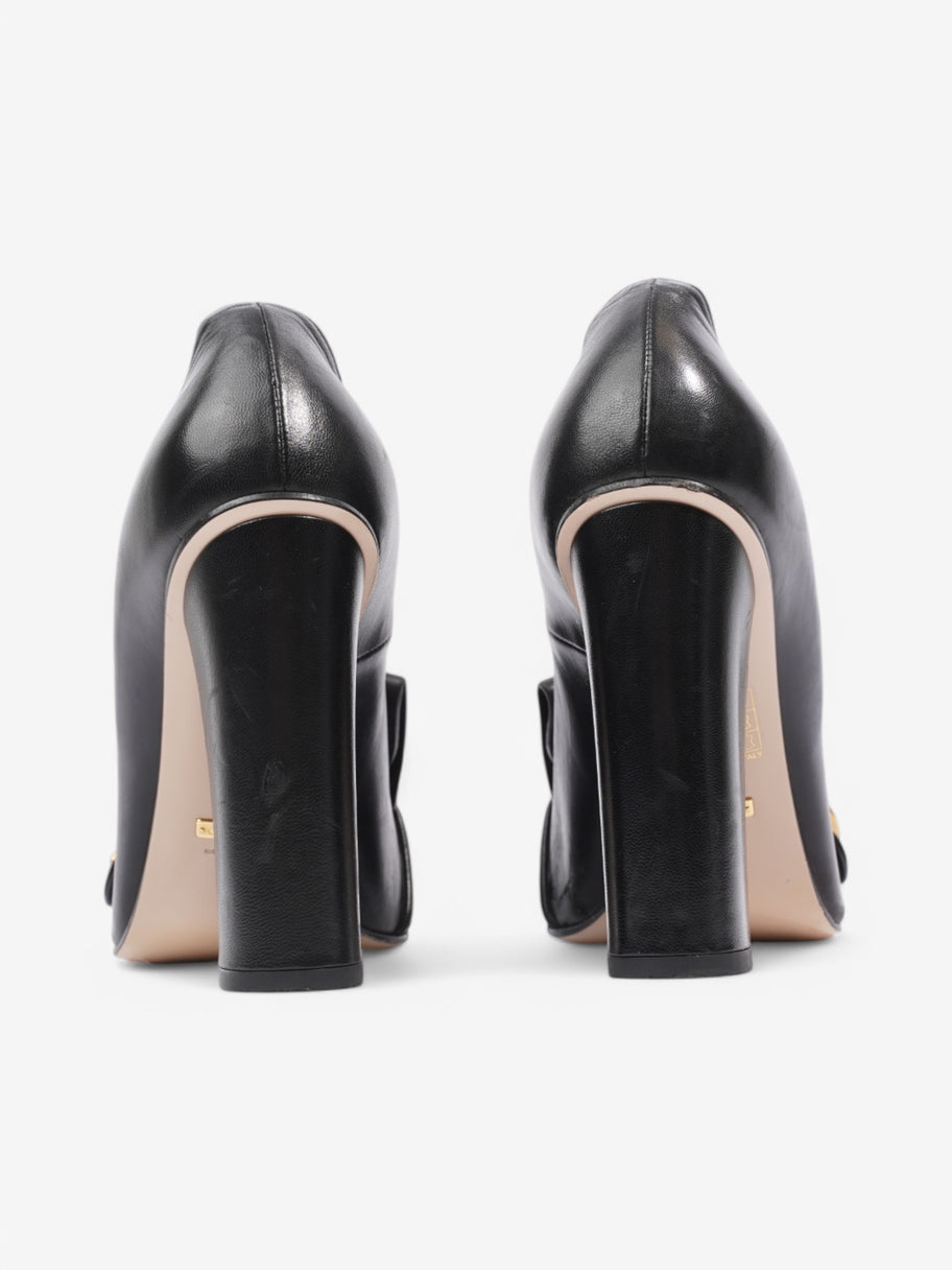 Gucci GG Marmont Heels 100 Black Leather EU 40 UK 7 Image 6
