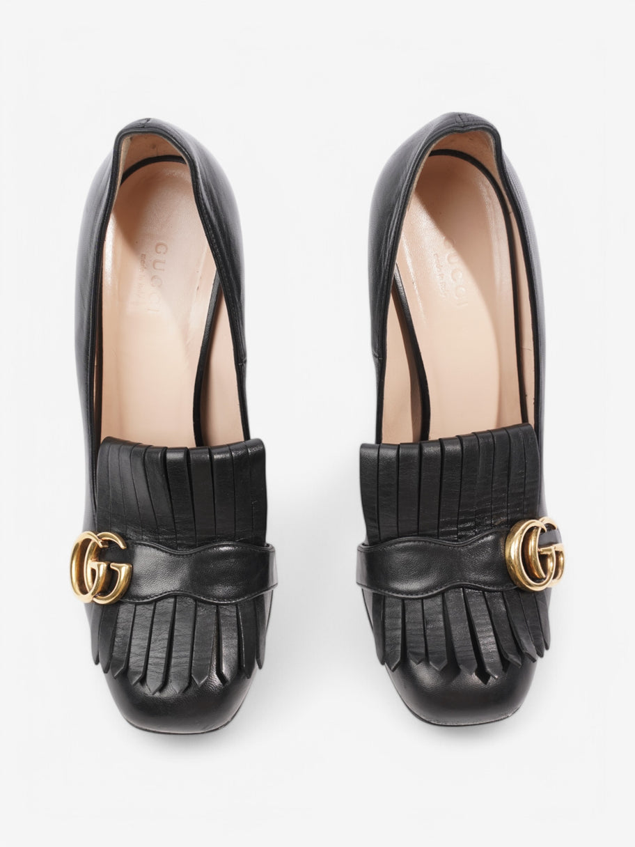 Gucci GG Marmont Heels 100 Black Leather EU 40 UK 7 Image 8