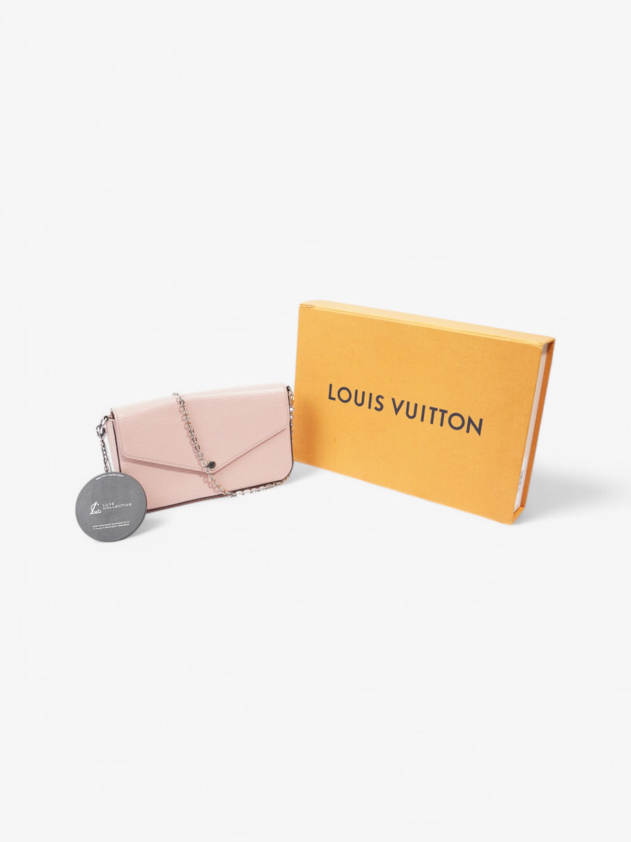 Louis Vuitton Pochette Felicie Light Pink Epi Leather Image 9