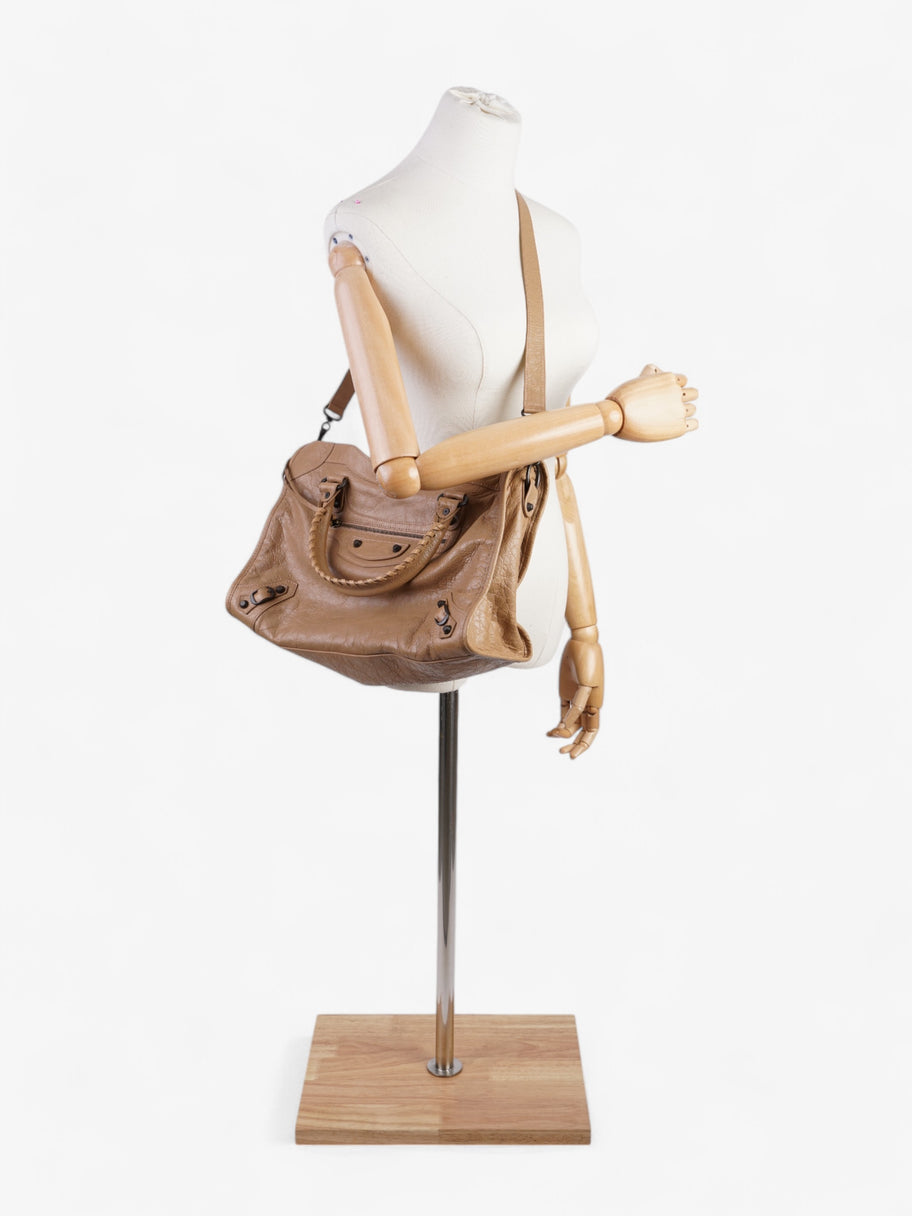 Balenciaga Le City Tote (2024) Latte Lambskin Leather Medium Image 2