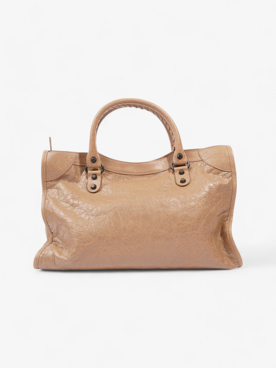 Balenciaga Le City Tote (2024) Latte Lambskin Leather Medium Image 4