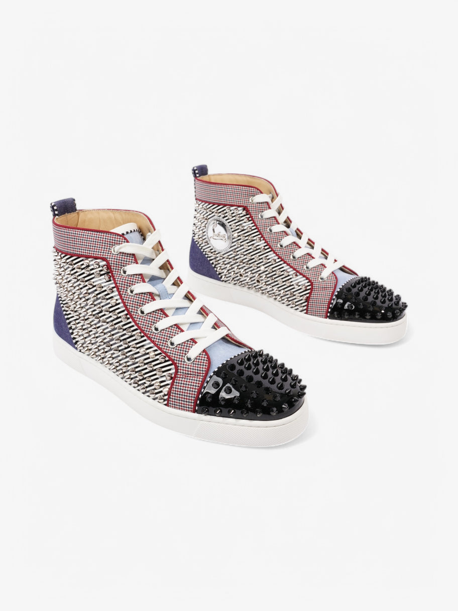 Christian Louboutin Lou Pik Pik Black / Light Blue / White Patent Leather EU 44 UK 10 Image 2