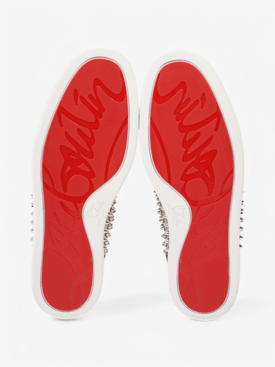 Christian Louboutin Lou Pik Pik Black / Light Blue / White Patent Leather EU 44 UK 10 Image 7