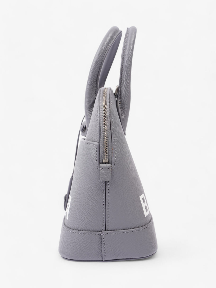 Balenciaga Ville Logo Grey / White Grained Leather Small Image 3