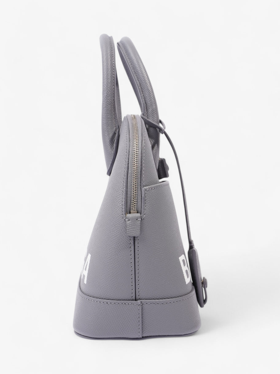 Balenciaga Ville Logo Grey / White Grained Leather Small Image 5