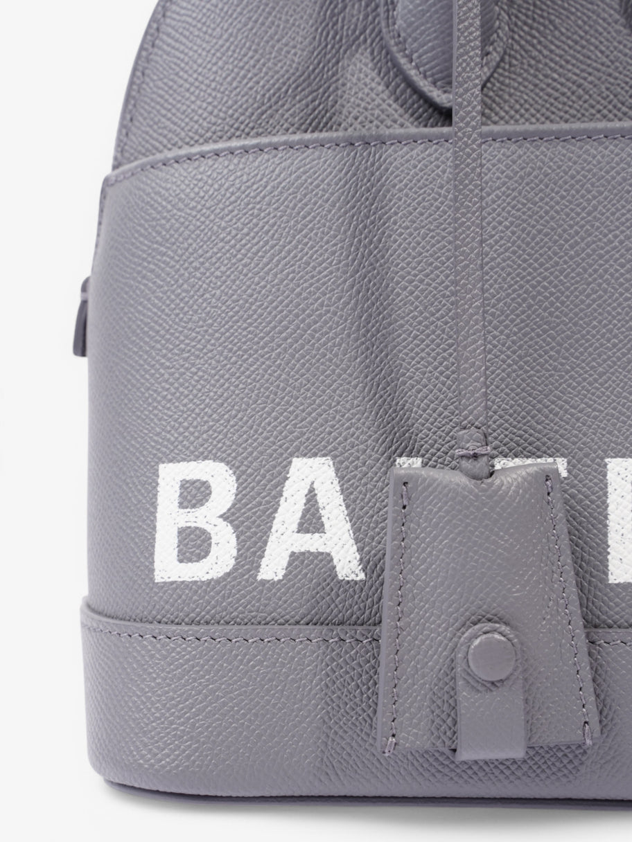 Balenciaga Ville Logo Grey / White Grained Leather Small Image 7