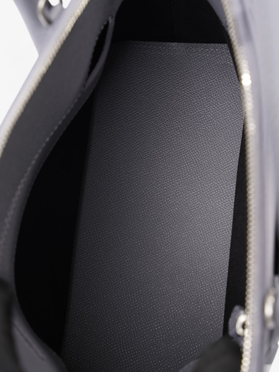 Balenciaga Ville Logo Grey / White Grained Leather Small Image 8