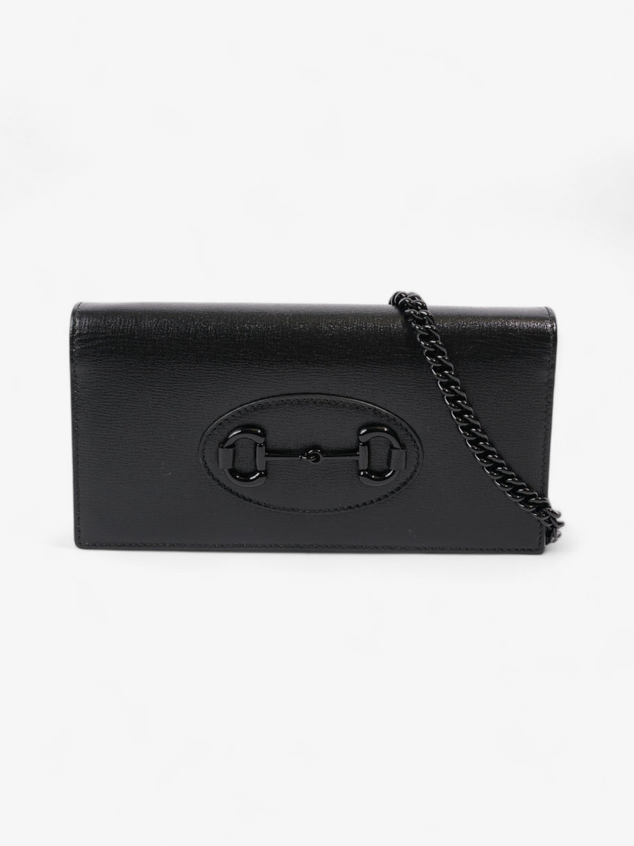 Gucci Horsebit 1955 Wallet on Chain Black Calfskin Leather Image 1