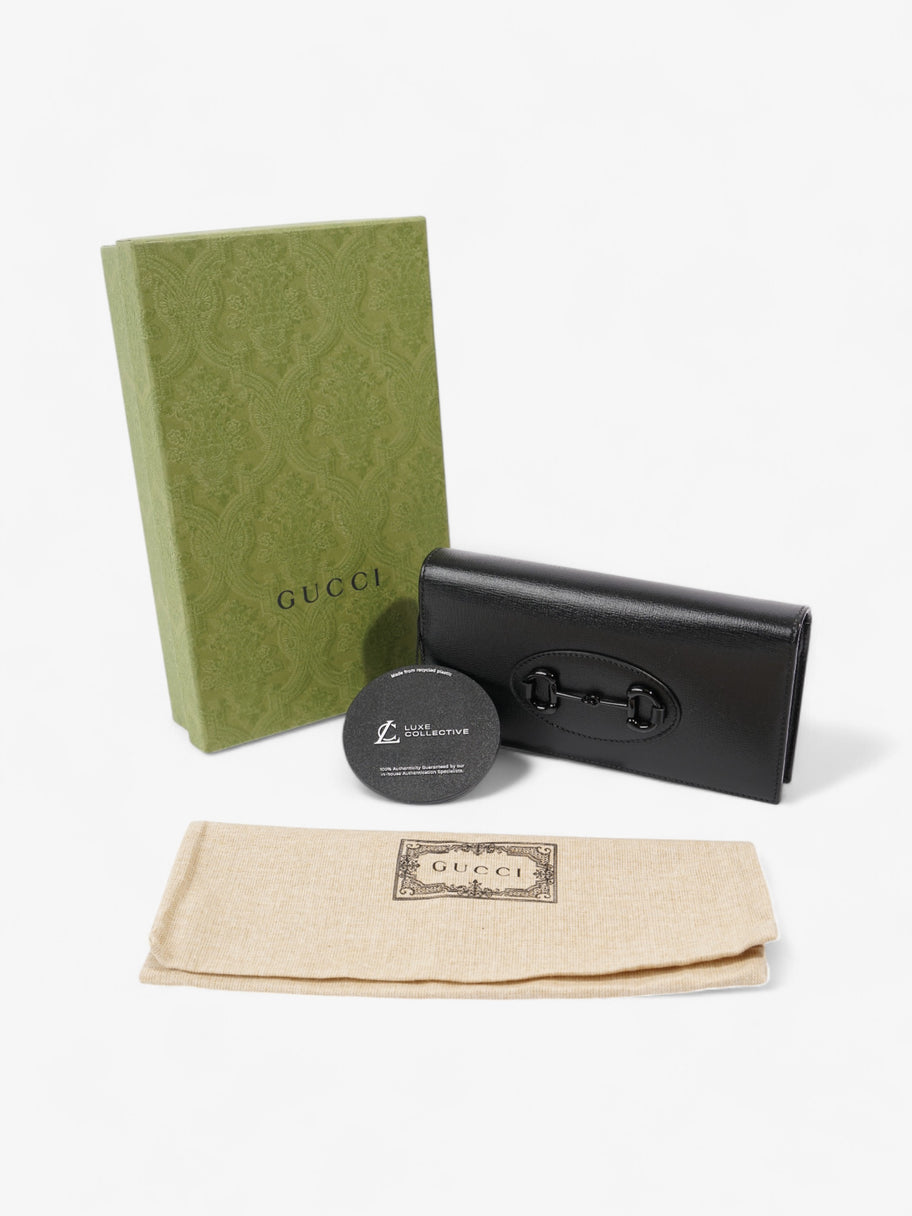 Gucci Horsebit 1955 Wallet on Chain Black Calfskin Leather Image 10