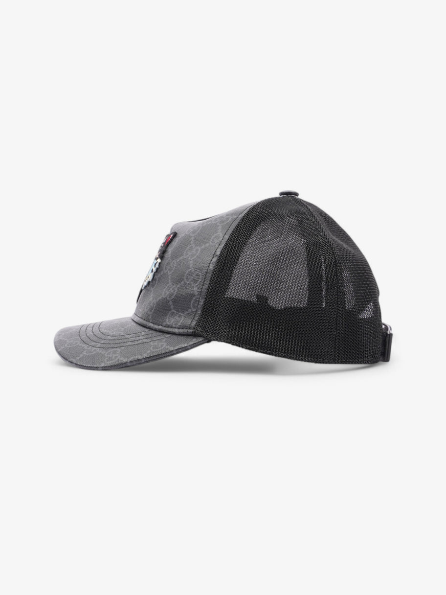 Gucci GG Tiger Cap Black / Grey Coated Canvas Image 3