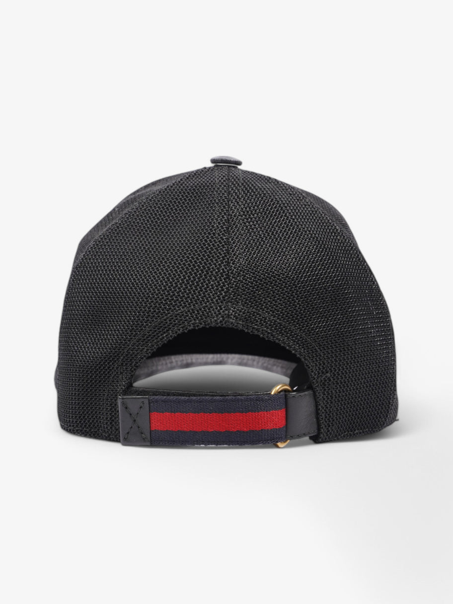 Gucci GG Tiger Cap Black / Grey Coated Canvas Image 4
