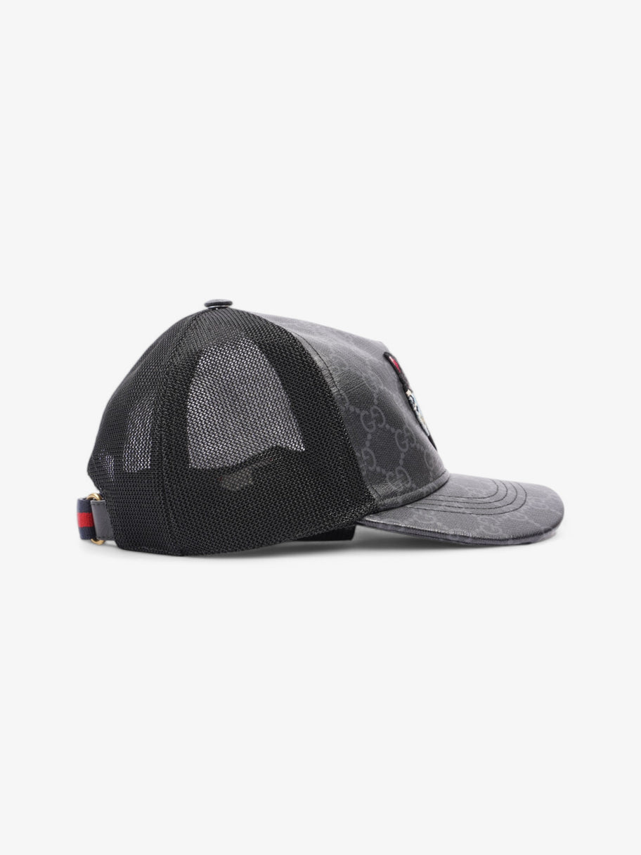 Gucci GG Tiger Cap Black / Grey Coated Canvas Image 5
