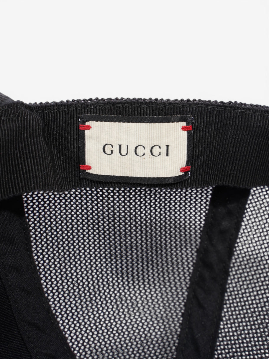 Gucci GG Tiger Cap Black / Grey Coated Canvas Image 7