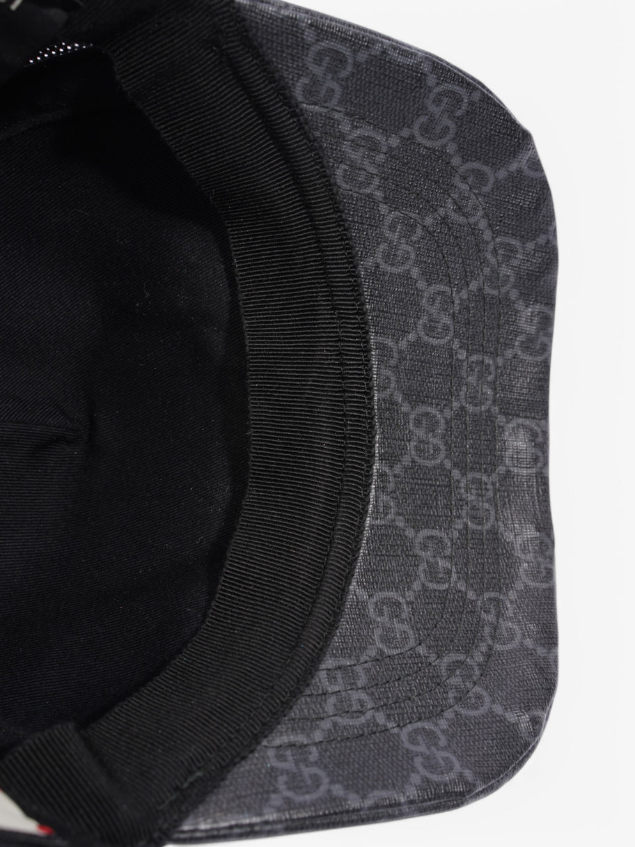 Gucci GG Tiger Cap Black / Grey Coated Canvas Image 9