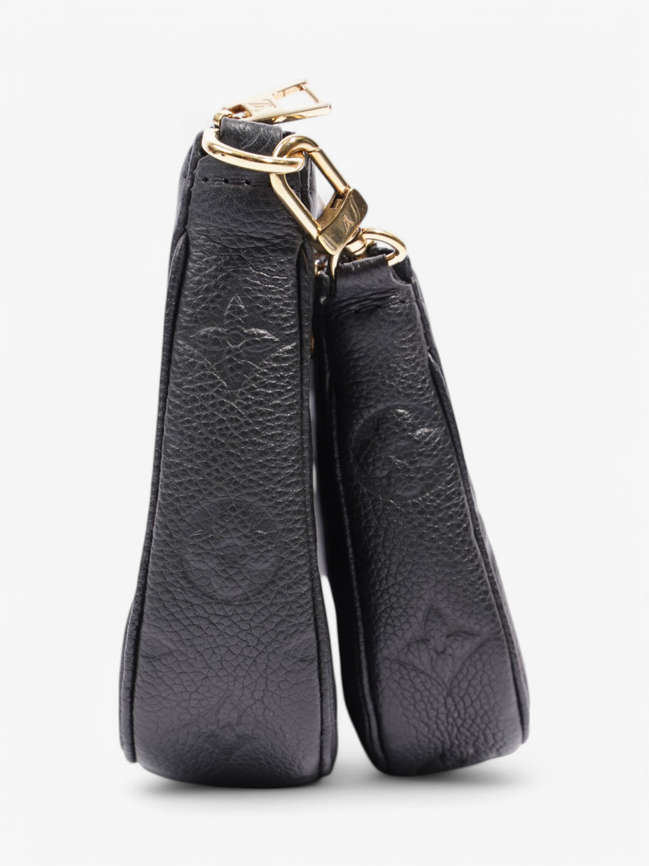 Louis Vuitton Multi Pochette Accessoires Black Embossed Leather Image 5