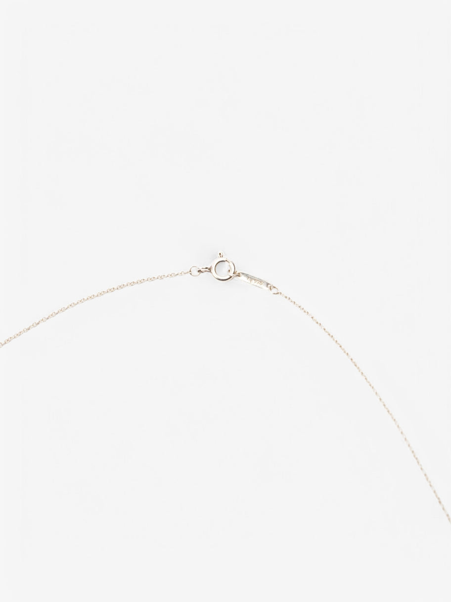 Tiffany and Co Mini Double Heart Tag Pendant Silver / Blue Silver Sterling Image 6