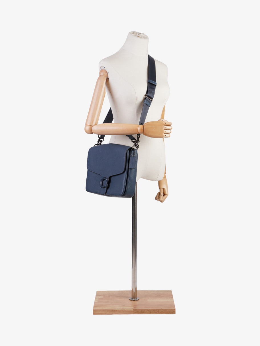 Coach Soft Tabby Messenger Midnight Blue Leather Image 2