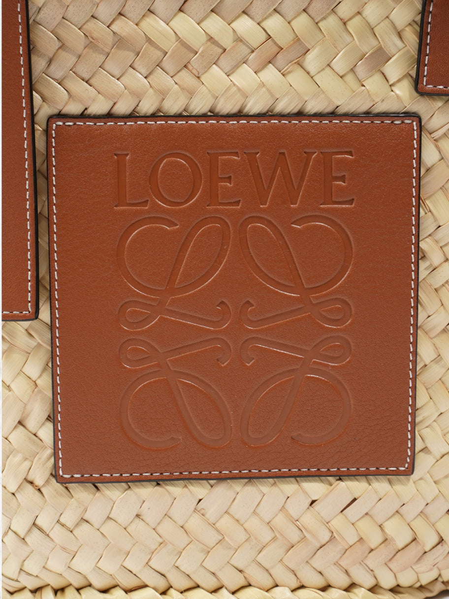 Loewe Basket Bag Natural / Brown Palm Leaves Medium Image 7