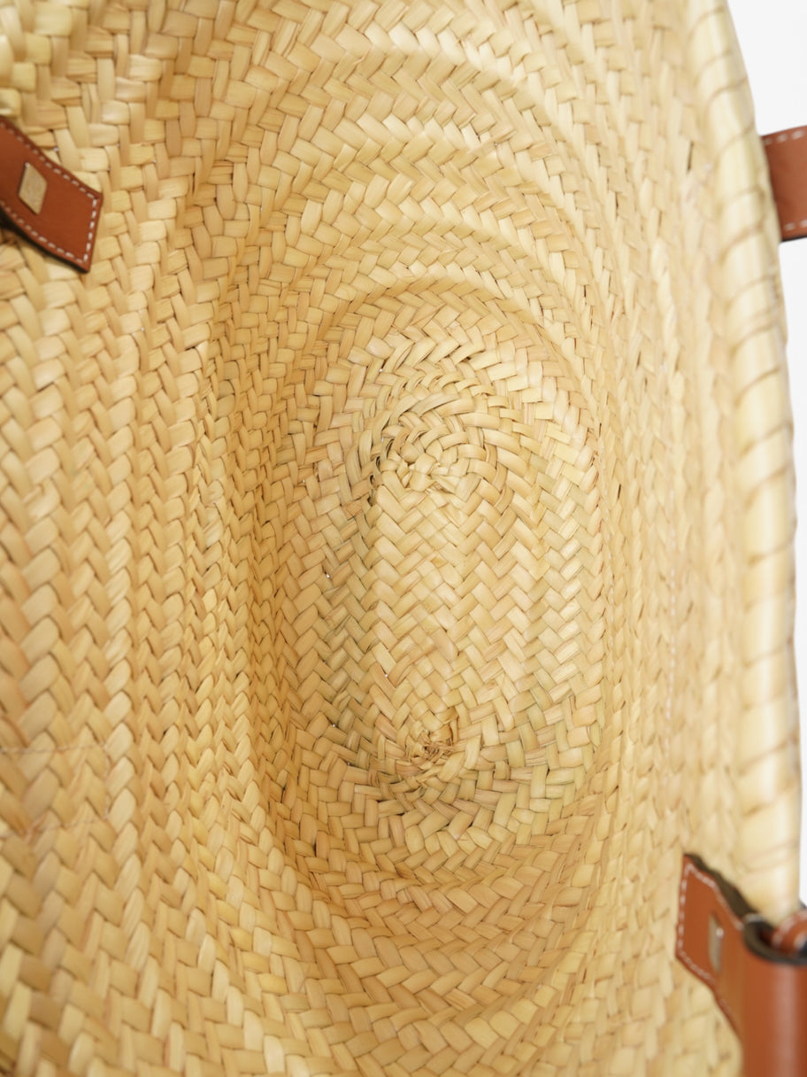 Loewe Basket Bag Natural / Brown Palm Leaves Medium Image 9